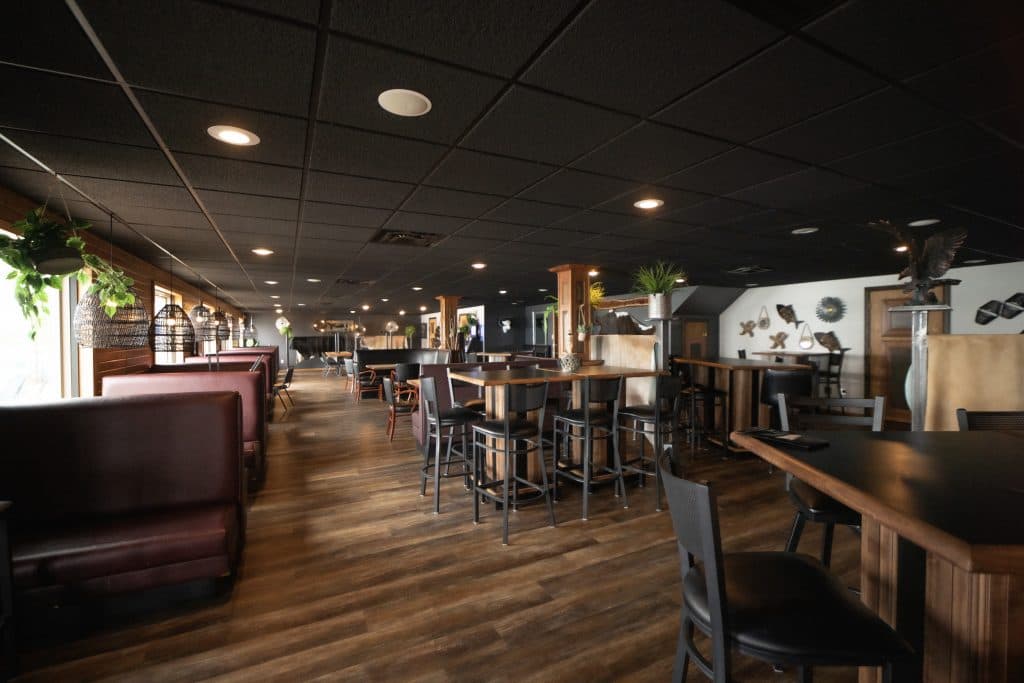 Upstairs dining room at The Hillside