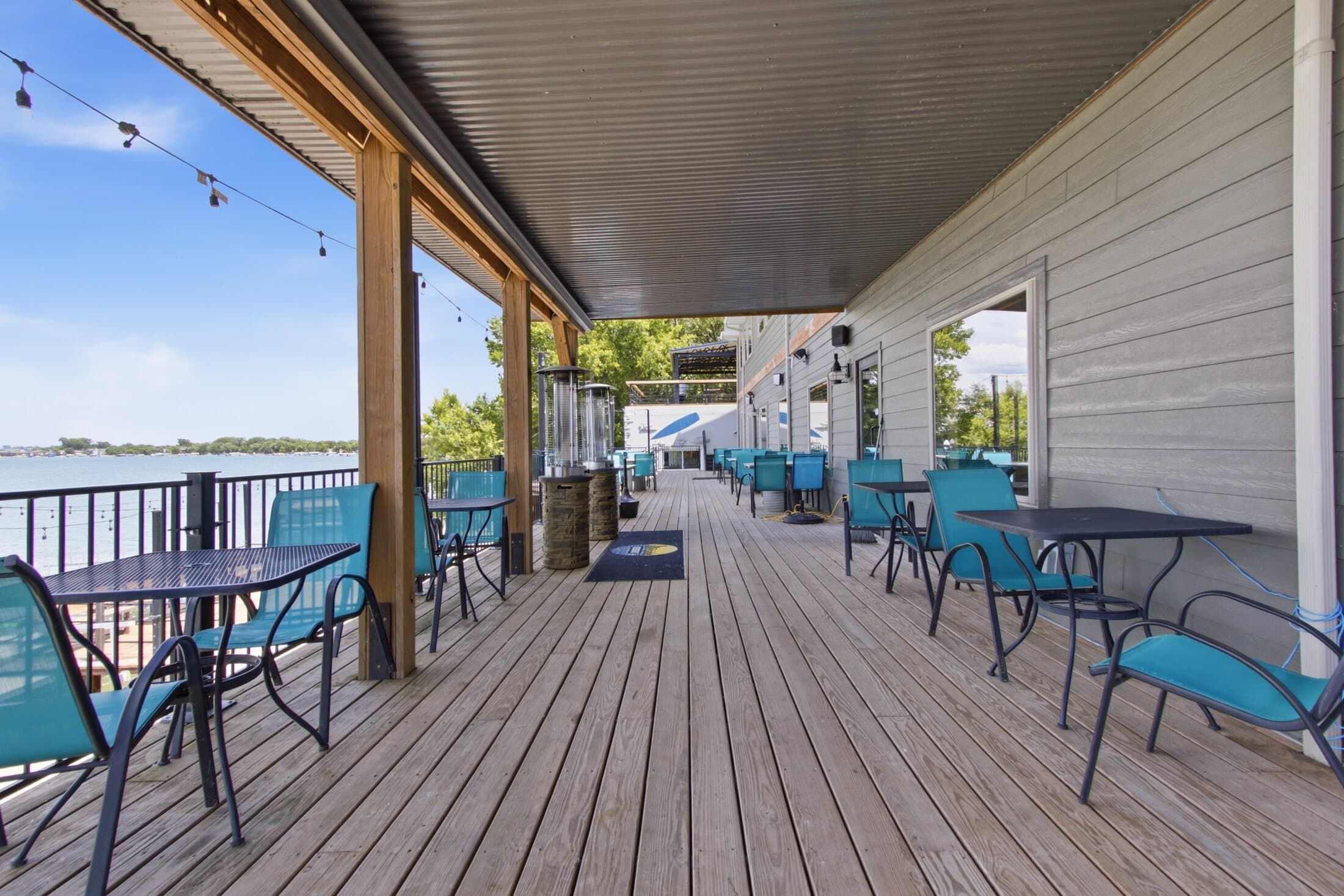 Dining on the deck at The Hillside Resort